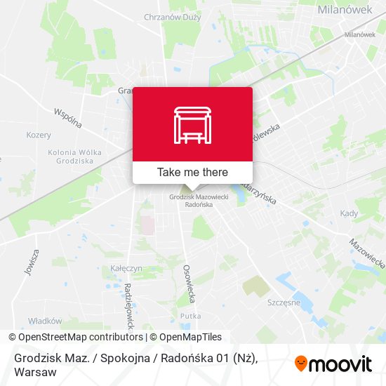 Grodzisk Maz. / Spokojna / Radońśka 01 (Nż) map