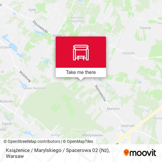 Książenice / Marylskiego / Spacerowa 02 (Nż) map