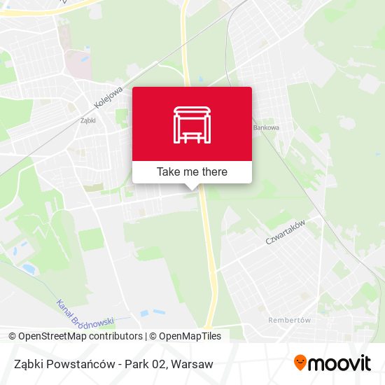 Ząbki Powstańców - Park 02 map