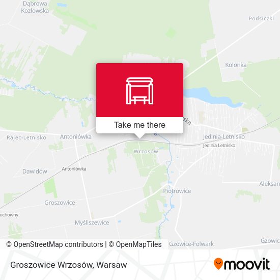 Groszowice Wrzosów map