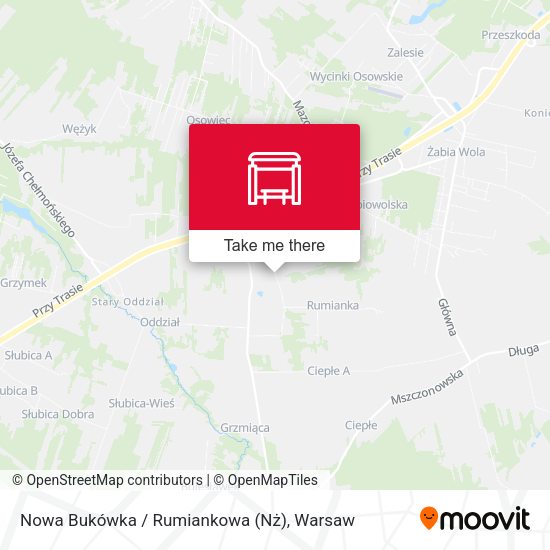 Карта Nowa Bukówka / Rumiankowa (Nż)