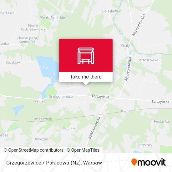 Grzegorzewice / Pałacowa (Nż) map