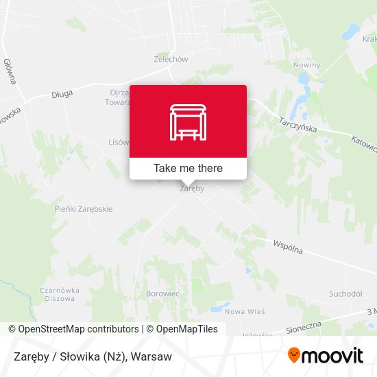 Zaręby / Słowika (Nż) map