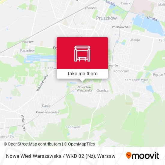 Карта Nowa Wieś Warszawska / WKD 02 (Nż)