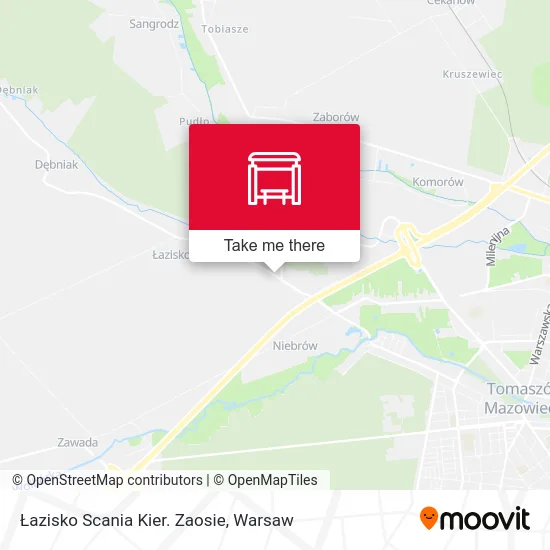 Карта Łazisko Scania Kier. Zaosie