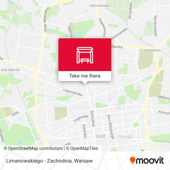 Карта Limanowskiego - Zachodnia