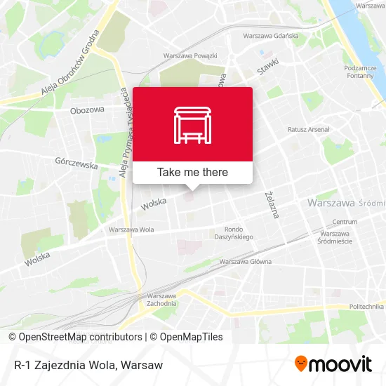 Карта R-1 Zajezdnia Wola