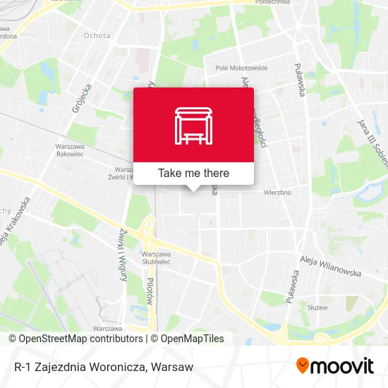 Карта R-1 Zajezdnia Woronicza