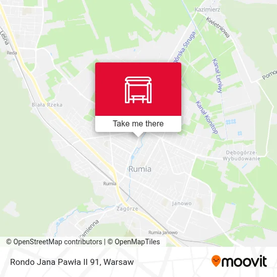 Rondo Jana Pawła II 91 map