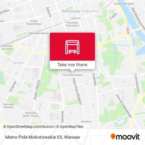 Metro Pole Mokotowskie map