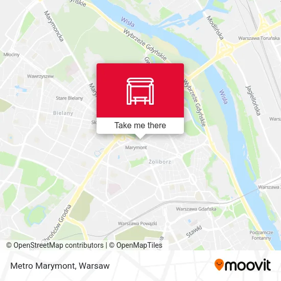 Карта Metro Marymont