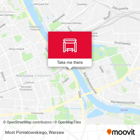 Карта Most Poniatowskiego
