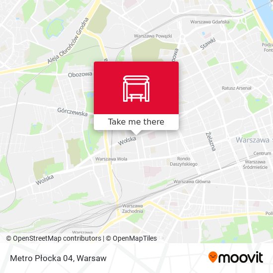 Metro Płocka map