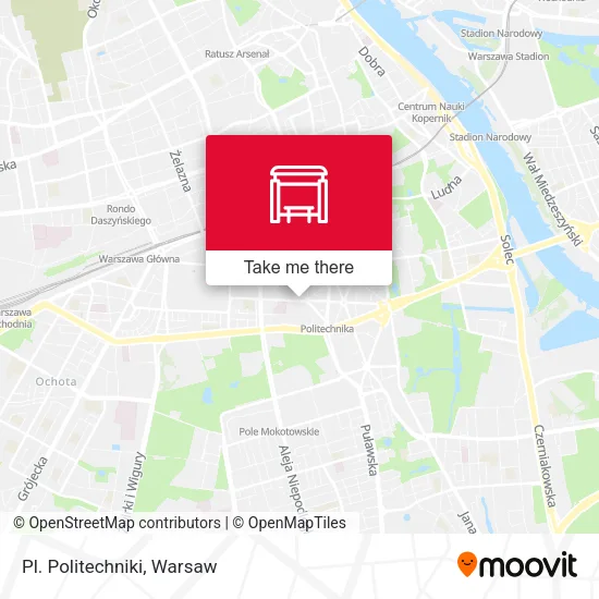 Карта Pl. Politechniki