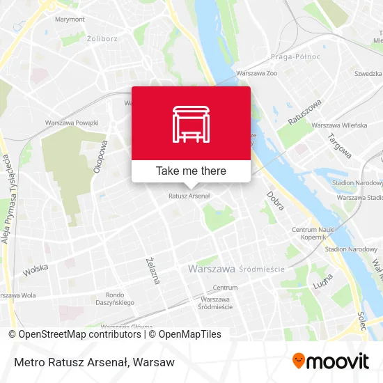 Карта Metro Ratusz Arsenał