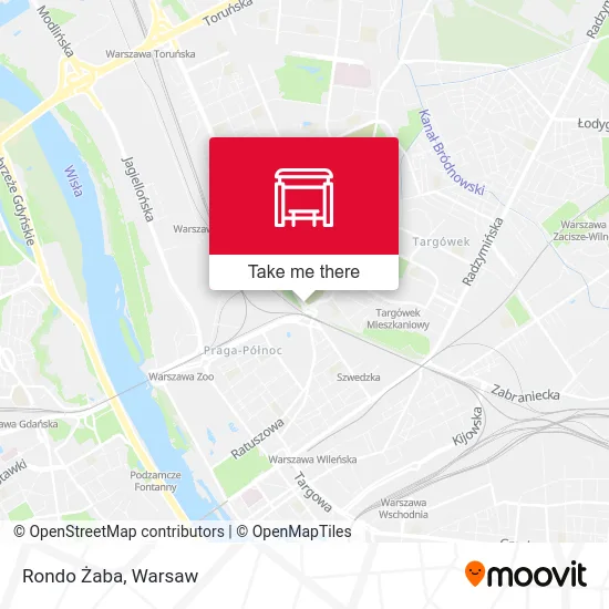 Rondo Żaba map