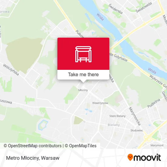 Карта Metro Młociny