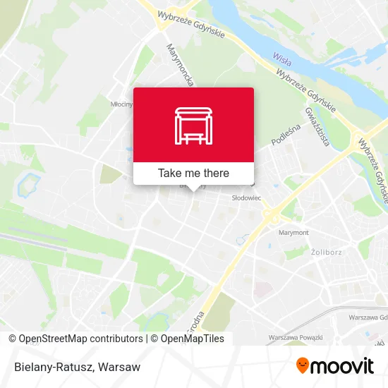 Карта Bielany-Ratusz