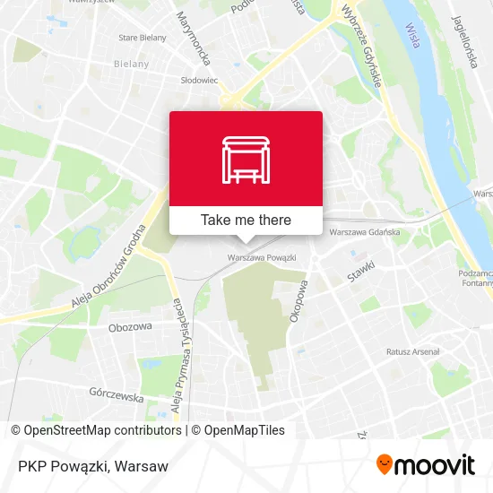 PKP Powązki map