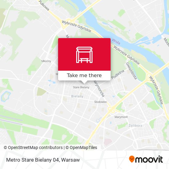 Карта Metro Stare Bielany 04