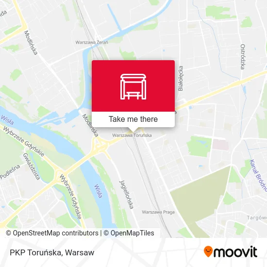 Карта PKP Toruńska