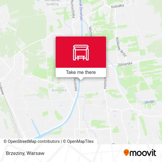 Карта Brzeziny