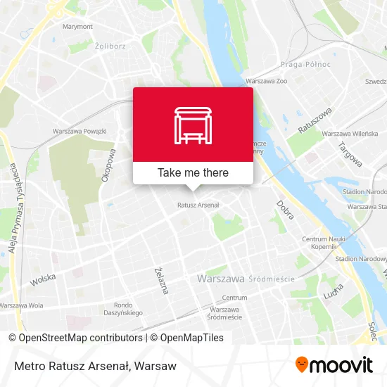 Карта Metro Ratusz Arsenał