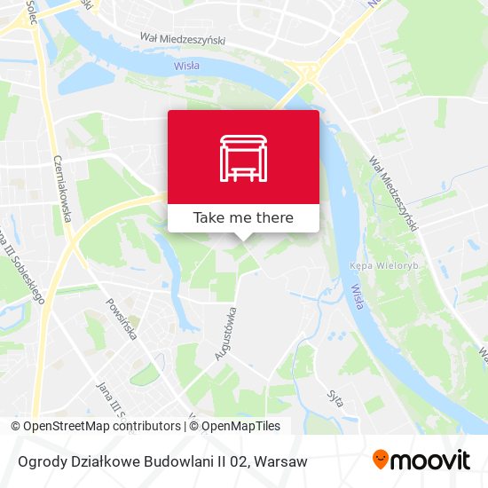 Ogrody Działkowe Budowlani II 02 map