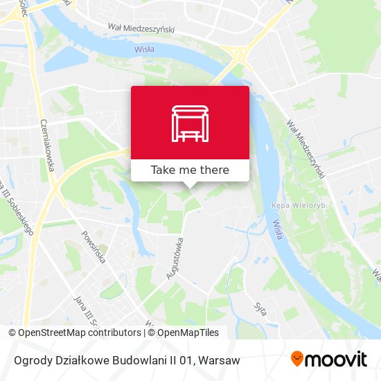 Ogrody Działkowe Budowlani II map