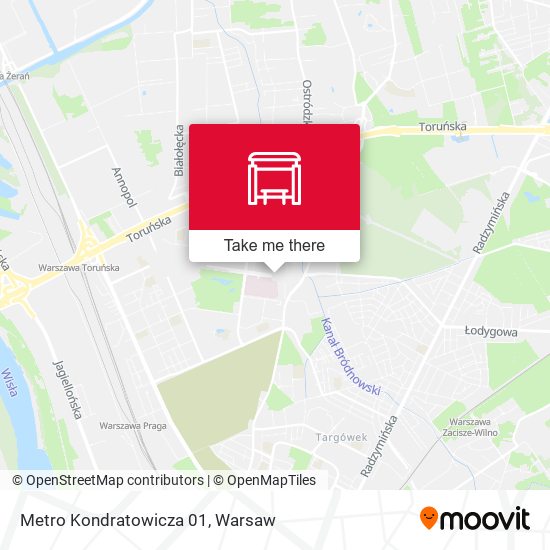 Metro Kondratowicza map