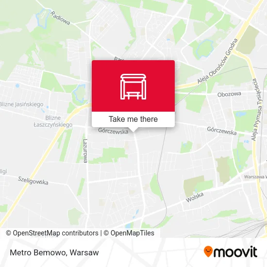 Карта Metro Bemowo