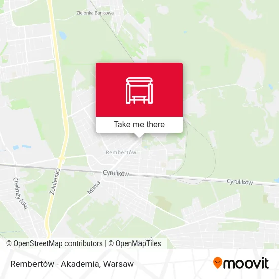 Rembertów - Akademia map