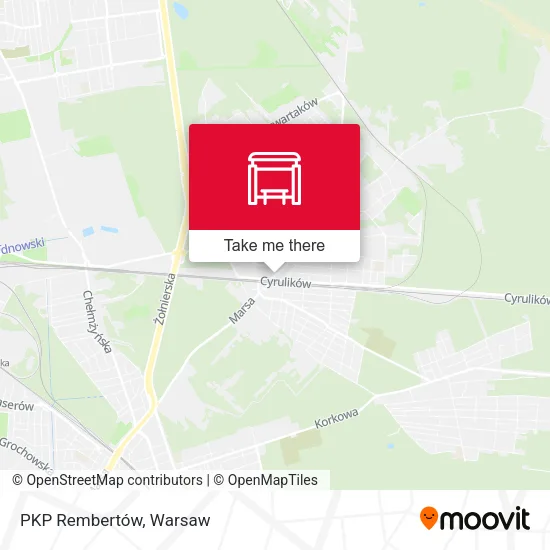 PKP Rembertów map