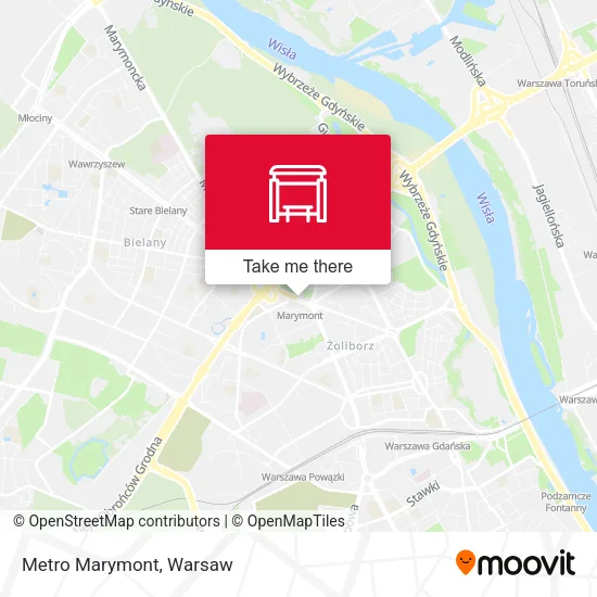 Карта Metro Marymont