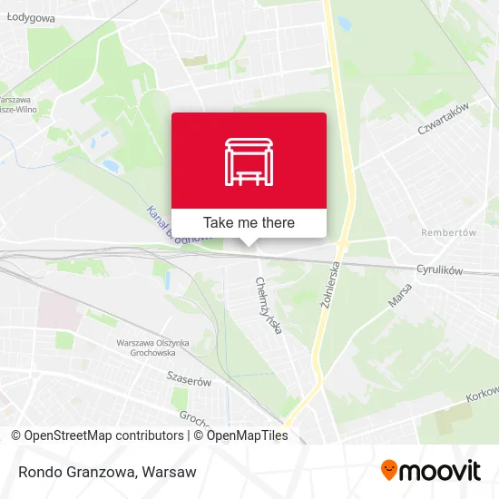 Rondo Granzowa map