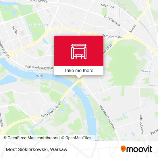 Карта Most Siekierkowski
