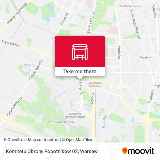 Komitetu Obrony Robotników map