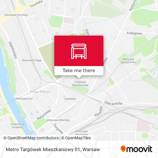 Metro Targówek Mieszkaniowy map