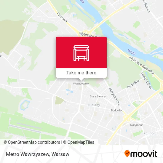 Карта Metro Wawrzyszew