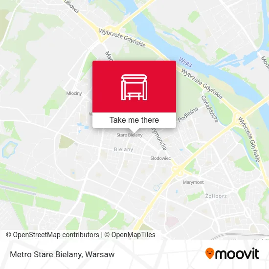 Карта Metro Stare Bielany