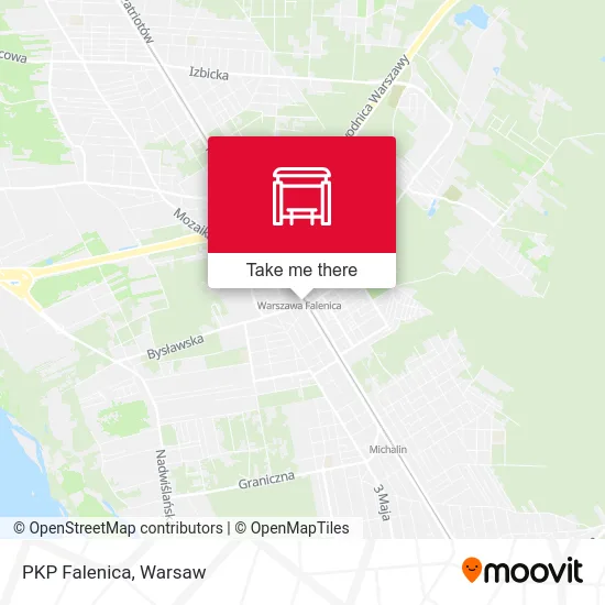 Карта PKP Falenica