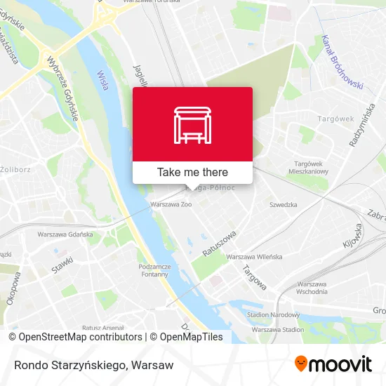 Rondo Starzyńskiego map