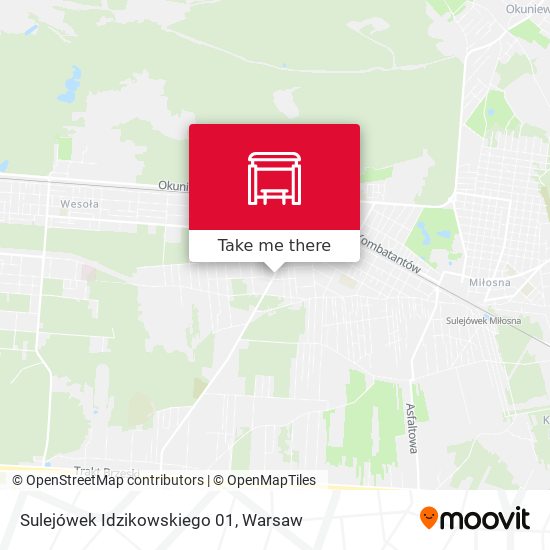 Sulejówek Idzikowskiego map