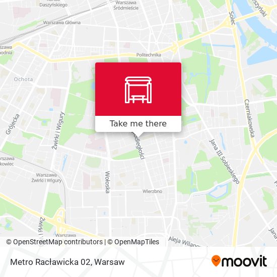 Metro Racławicka map