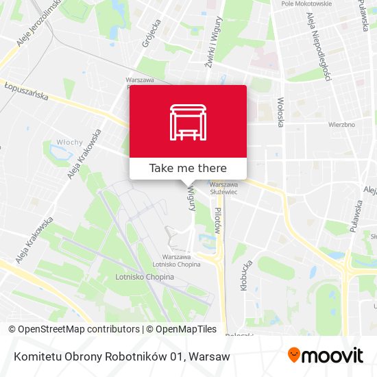 Komitetu Obrony Robotników map