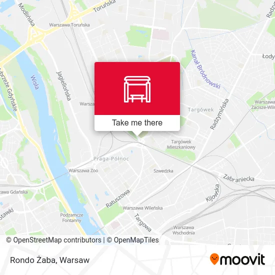 Rondo Żaba map