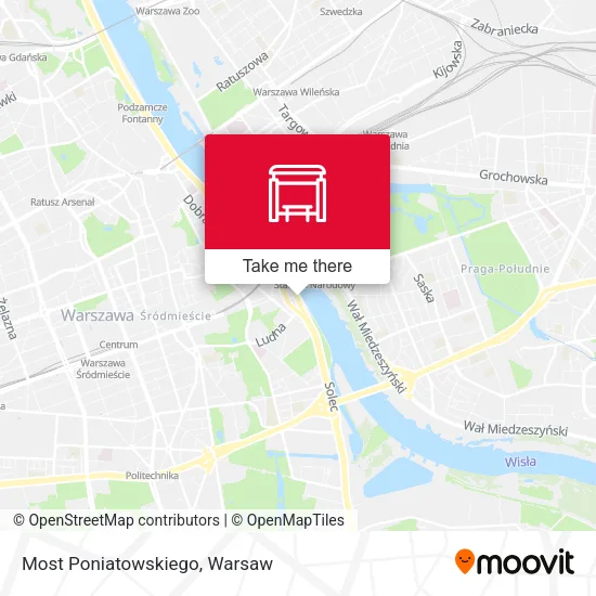 Карта Most Poniatowskiego