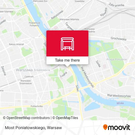 Карта Most Poniatowskiego