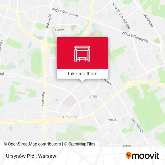 Карта Ursynów Płd.