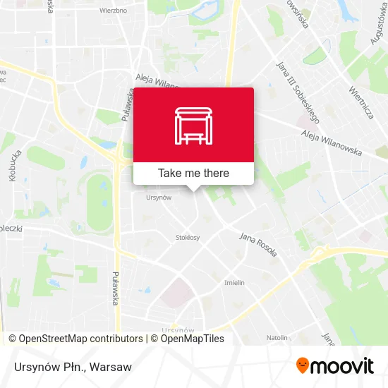 Карта Ursynów Płn.